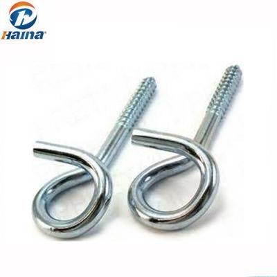 M6 Carbon Steel Zinc Plated Eye Screw, Pig Tail Screws