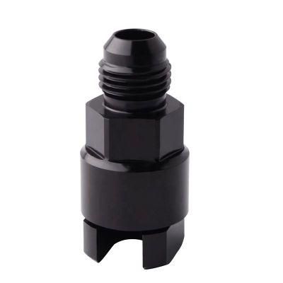 Fuel Line Saee Efi Adapter Fitting -6 an Male to 3/8&quot; Quick Disconnect Push Hardline Fitting Adapter