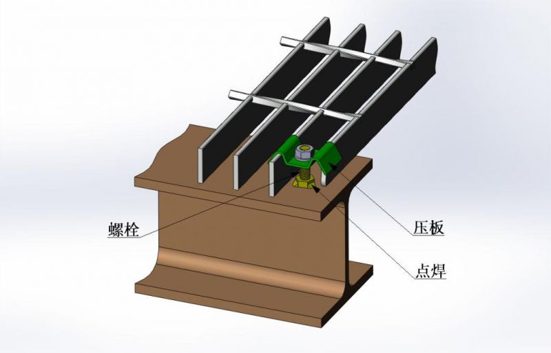 Grating Clip for Fix Metal Grating FRP Grating Building Material on Offshore Rig Platform