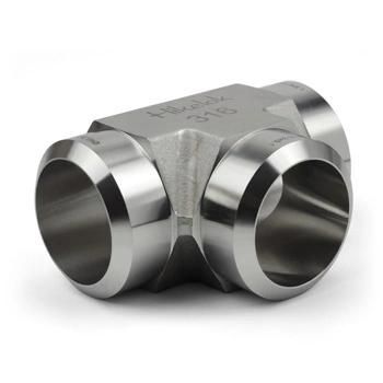 Stainless Steel Instrumentation Welded Fittings Socket Butt Weld Tee