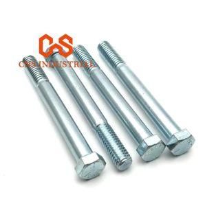 Galvanized Carbon Steel Hex Head Bolt Half Thread DIN931