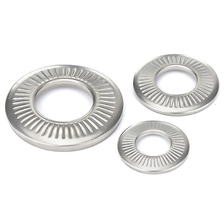 Stainless Steel Single Side Knurl Lock Washer, Nfe25-511,
