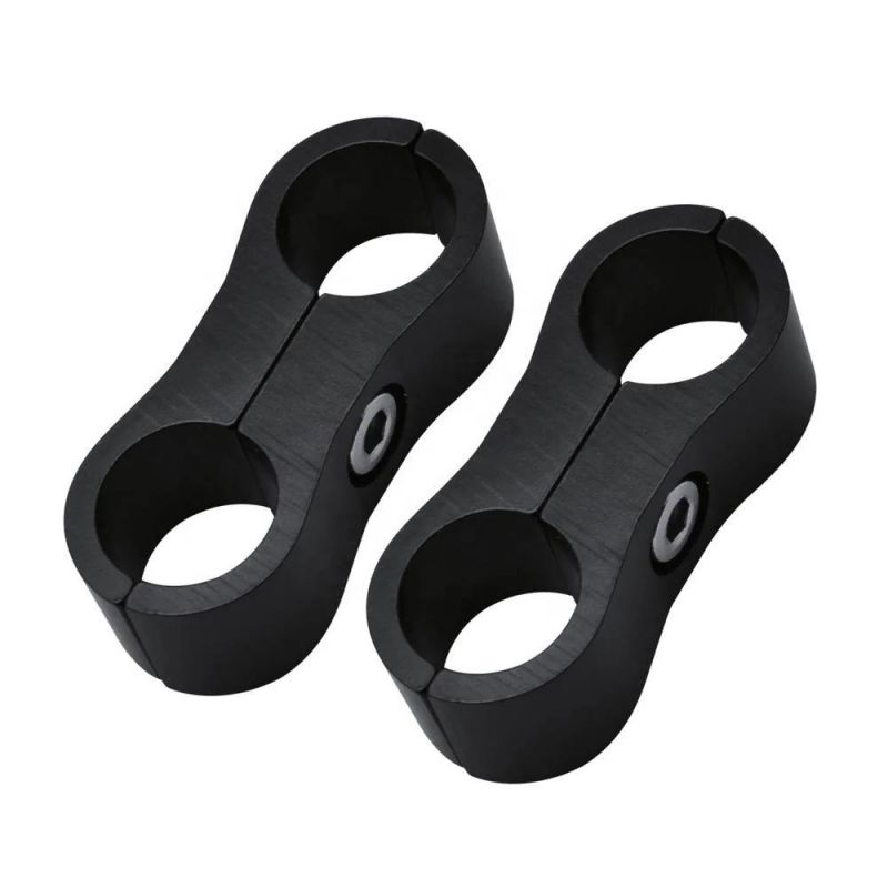 An6 13mm Braided Oil Fuel Water Hose Adapter Tube Separator Clamp