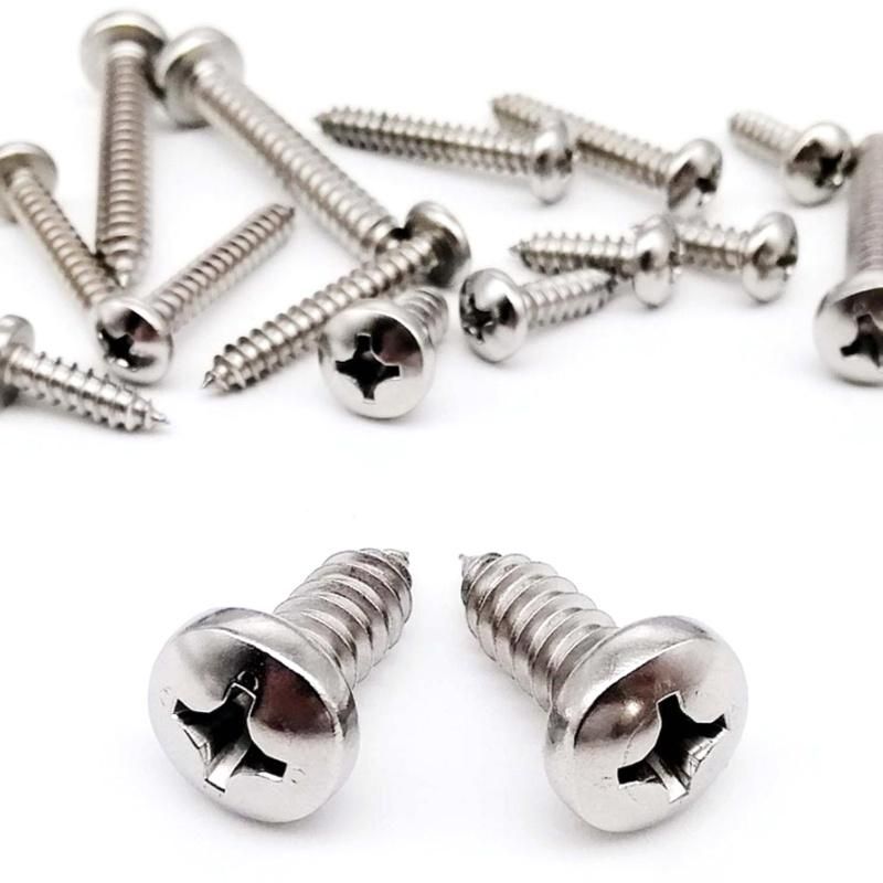 Black Oxide Carbon Steel Pan Head Cross Recessed Self Tapping Gypsum Board Chipboard Wood Screw