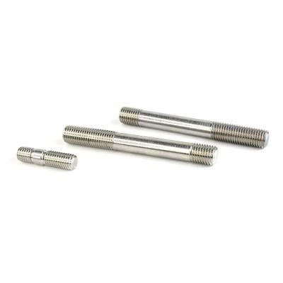 DIN938 DIN939 Gr5 M8 M10 Titanium Alloy Double End Bolt Thread Studs