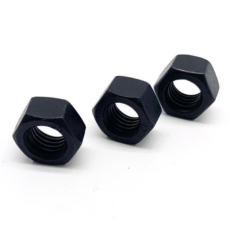 DIN934 Hex Head Nut High Strength Black Color Nut