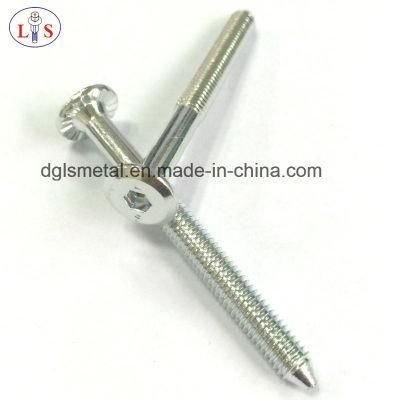 Flat Head Hex Socket Bolt with Sharp Point