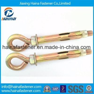 China Supplier Eye Bolt Wedge Anchor Carbon with Color Zinc Plated