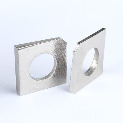 DIN 434 Square Taper Washers for Slot Section Stainless Steel Passivated, Steel A3/Q235 Blue White, Yellow, Black Zinc Dia M6-M36