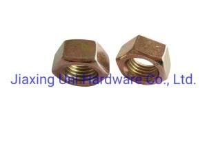 High Quality ASME B 18.2.2 Steel Hex Nuts in Zinc Plated Yellow