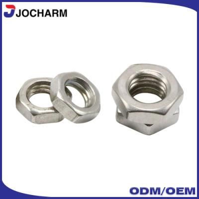 M6 M8 A2 A4 Stainless Steel Thin Hex Jam Nut Fastener