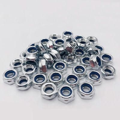 Class 8 10 12 DIN985 Nylon Lock Nut Zinc Plated