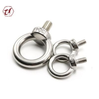 M4 DIN580 Stainless Steel 304 Oval Eye Bolts