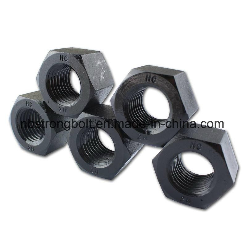 ASTM A194 Gr. 2h Heavy Hex Nut Black 5/16"-18