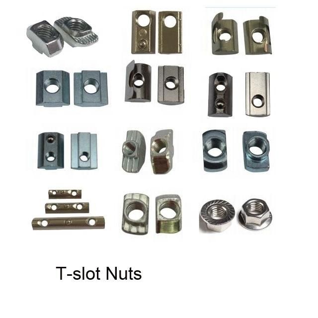 M4-M48 DIN508 Spring Slot Locking T-Slot Nut, Aluminum Profile Slot T Nut