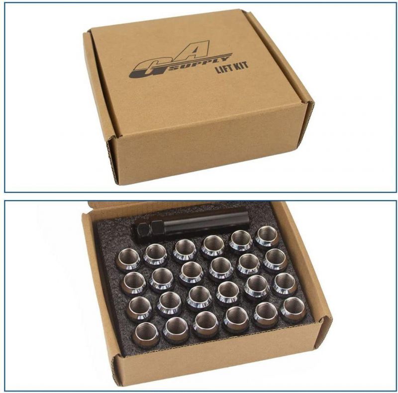 Chrome Bulge Spline Nuts 1.38" Tall Locking Lug Nuts M14X1.5