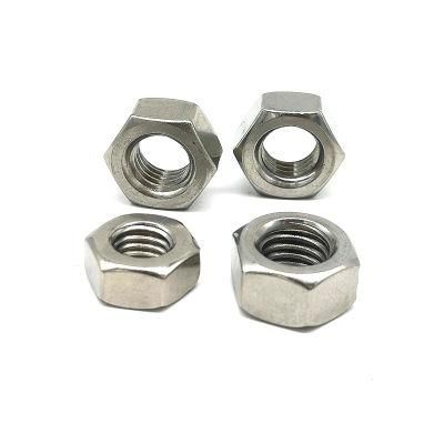 M6 SS304 Stainless Steel A2-70 DIN934 Hex Nut Hexagon Nut with Fine Pitch Thread