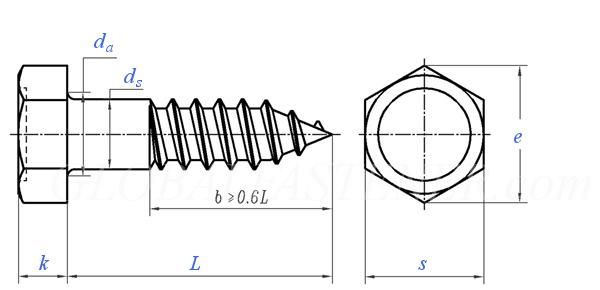 Customized Hex Hexagon Flange Head Washer Thread Self Drilling Tapping Screw Yellow Zinc Plated