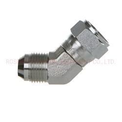 6502 -Hydraulic Fittings 37 Jic Male X 37 Jic Female Swivel 45 Degree Elbow