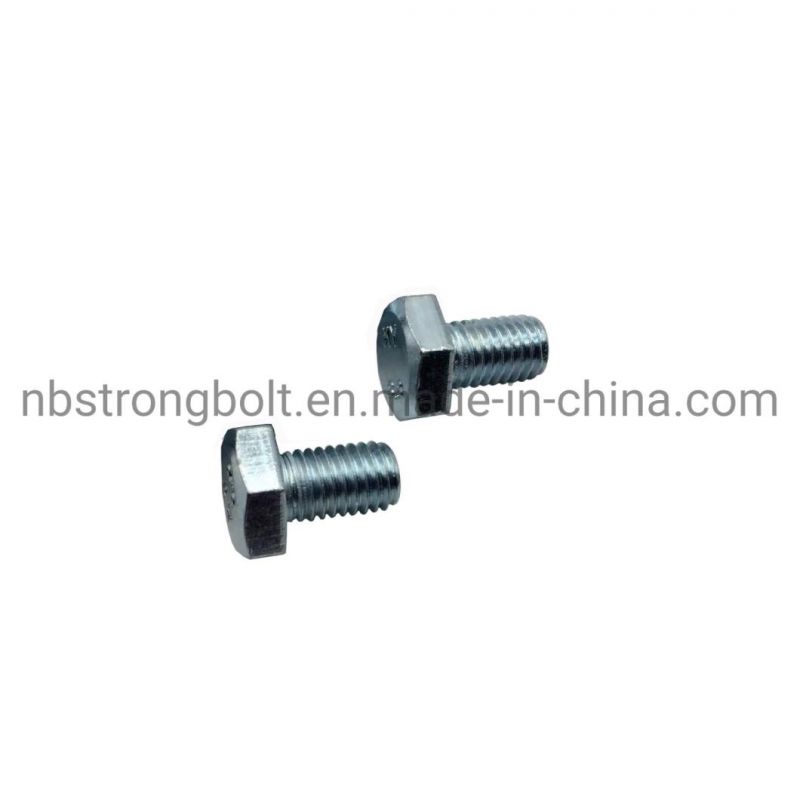 DIN933 Hex Bolt Gr. 8.8 with White Zinc Plated Cr3+ M8X12