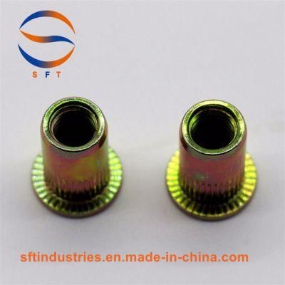 M3 Flat Head Knurled Round Body Blind Rivet Nut ISO13918