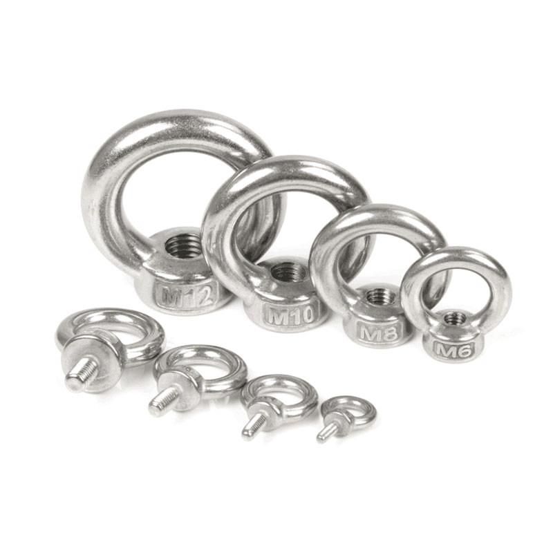 304 316 Stainless Steel Eye Bolt Galvanized Zinc Eye Bolt Tow Hook