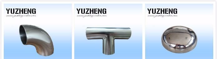 Sanitary SUS316 Stainless Steel Dn100 Tee