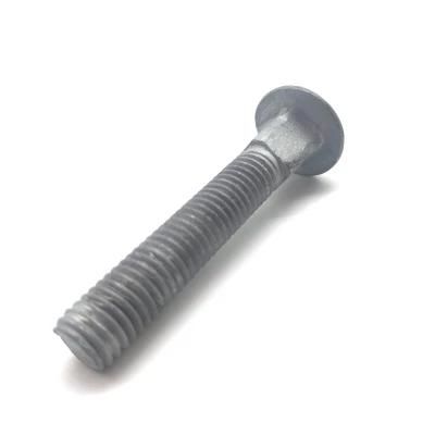 High Quality M24 M30 Hot DIP Galvanized Electric Long Neck Carriage Bolt with Fine Pitch Thread for Power