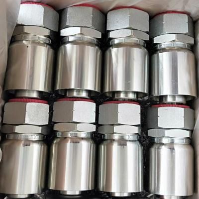 BSPP 90 Elbow Female Flat Face Seat Ferrule Stainless Steel Hydraulic Fitting Swaged Hose Crimping Fittings 22291