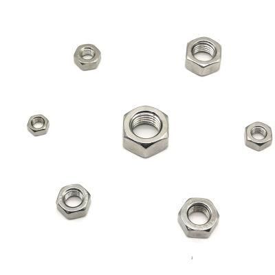 Stainless Steel Hex Bolts with Nuts Flat Washers 304 Ss Hexagon Head, Fully Machine Threaded Hex Nut