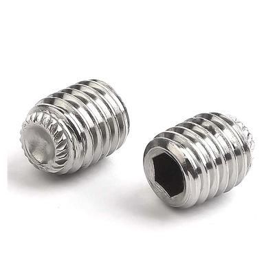 Stainless Steel DIN 916 K Hexagon Socket Knurl Set Screws with Cup Point