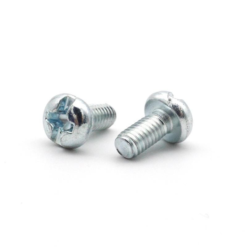 GB818 DIN7985 ANSI B18.6.3 Unc Unf Zinc Plated Slotting Pan Head Screw