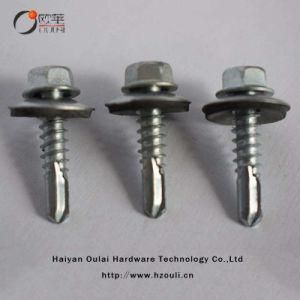 Hex Head Self Drilling Screw with Zinc Plated 8# *1&prime;&prime;, 1 1/2, 2&prime;&prime;, High Quality
