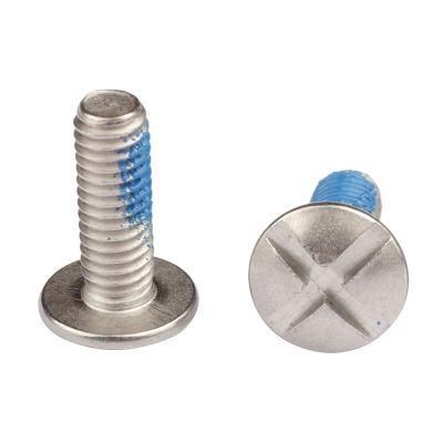 Stainless Steel Truss Head Phillips Slotting Locking Screw with Nylon Patch