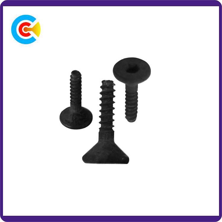 DIN/ANSI/BS/JIS Carbon-Steel/Stainless-Steel Han-Twist Hexgon Countersunk Head Screw for Building Railway
