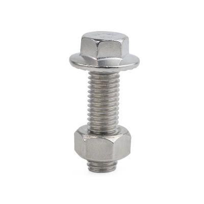 M5 M6 M8 M10 A2 A4 SS304 Stainless Steel Ss Hex Flange Bolt DIN6921