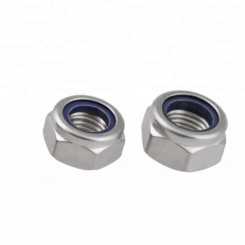 DIN982 Nylon Insert Lock Nut Hex Lock Nut Stainless Steel 304 316
