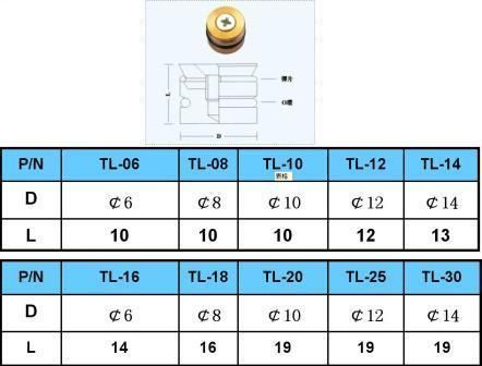 Plastic Injection Mould Screw Brass Threadless Pressure Plug