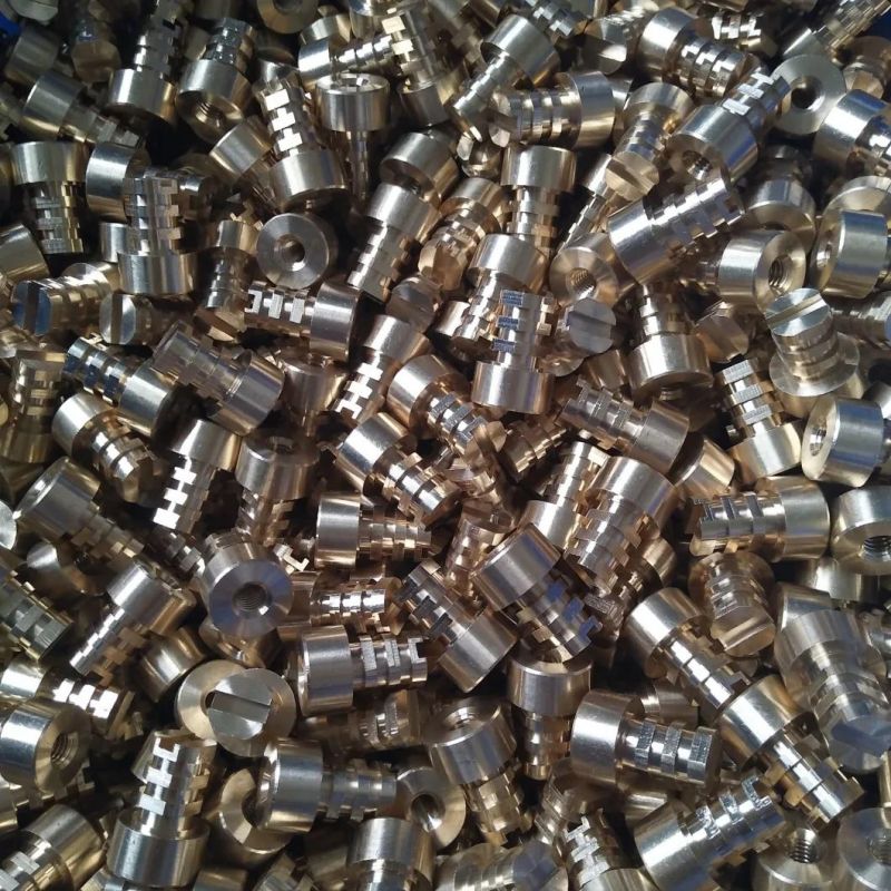 Custom Made CNC Turning Brass Copper Aluminum Steel Nut, Car Battery Round Nut, Internal Thread Nut, Hex Nut, Knurling Nut, Brass Parts