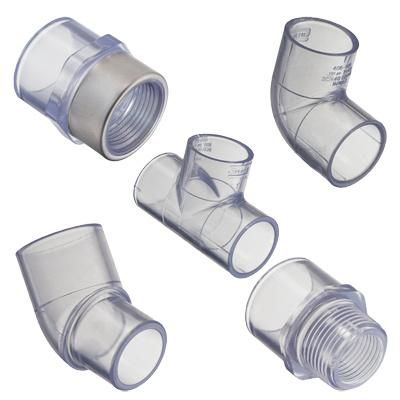 Clear Sch40 Pipe and Fitting