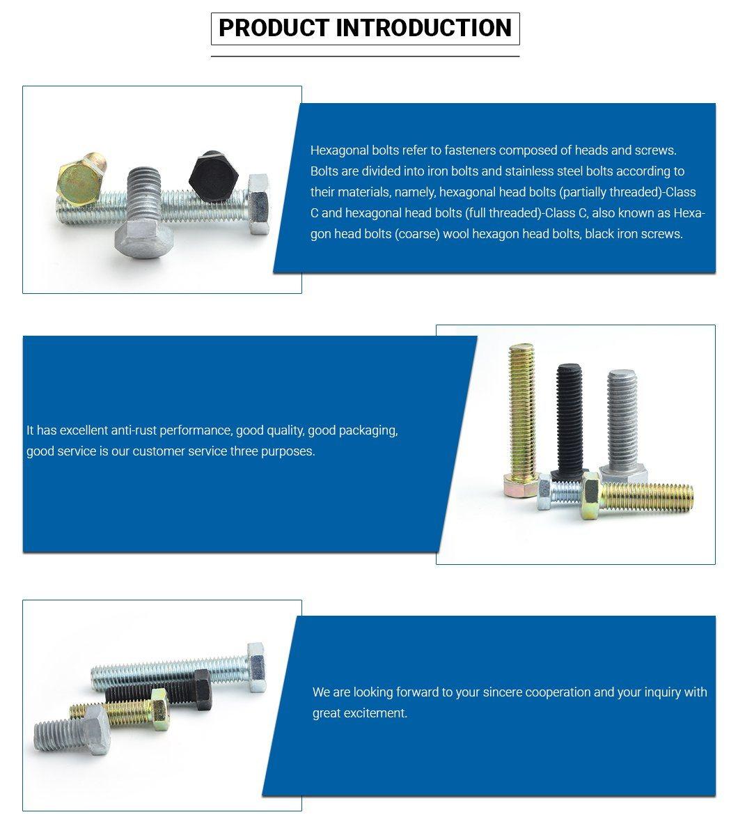 Color-Zinc Plated Hex Cap Full Thread Hex Bolt