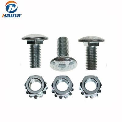Stainless Steel Mushroom Head Square Neck Carriage Bolts with Nuts
