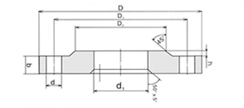 GOST Flange Pn6/10/16/25 12820-80 Flange Carbon Steel and Stainless Steel Flange