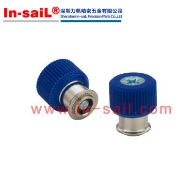 Red Large Knob, Spring-Loaded
