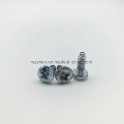 Blue-White Zinc Plated Thread Rolling Tapping Screw