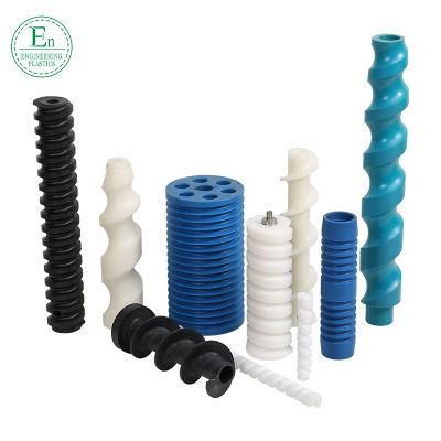 CNC Machining UHMWPE Spiral Screw Arbor Plastic Screw