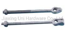 High Quality Straight Guy Bolt Anchor Forged Eye Bolt HDG Used in Electricity