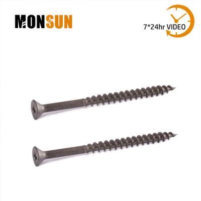 Phillips Drive Bugle Flat Head Black/Gray Particle Board Screw