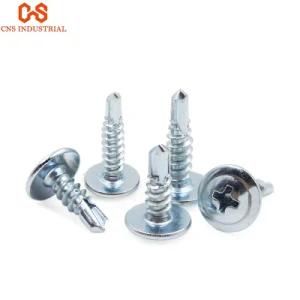 Galvanized Pozi Round Head Self-Drilling Screws