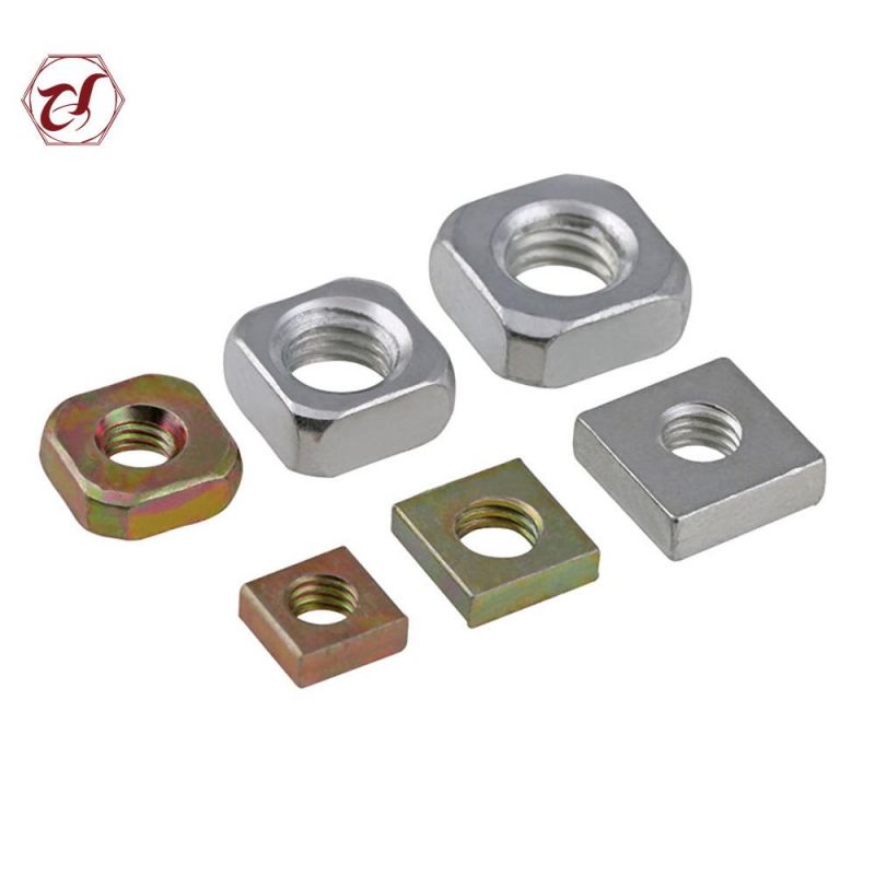 DIN557 Galvanzied Steel Carbon Steel Gr8 Square Nuts